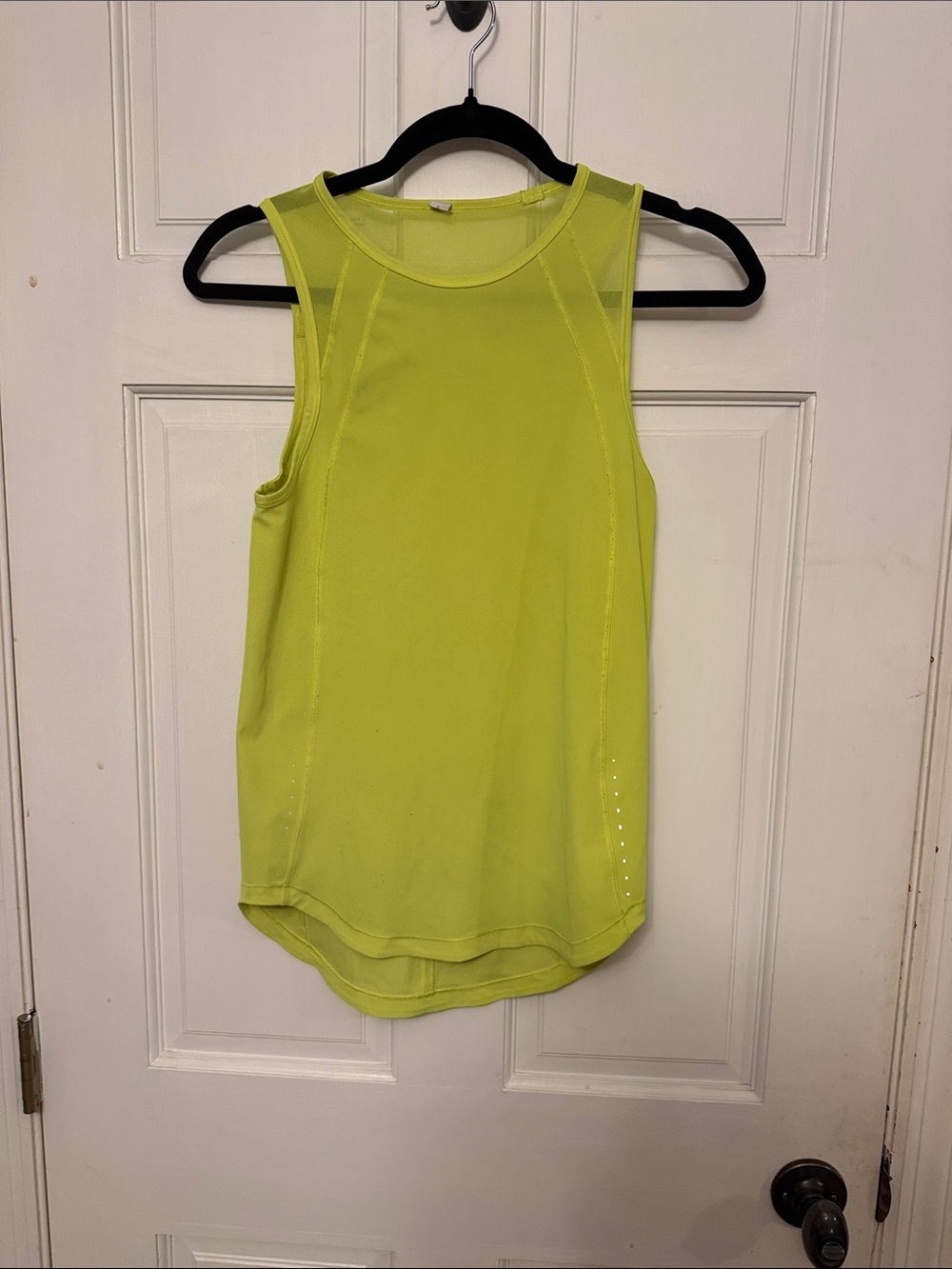 lululemon athletica Neon Lime Mesh-Back Athletic Tank